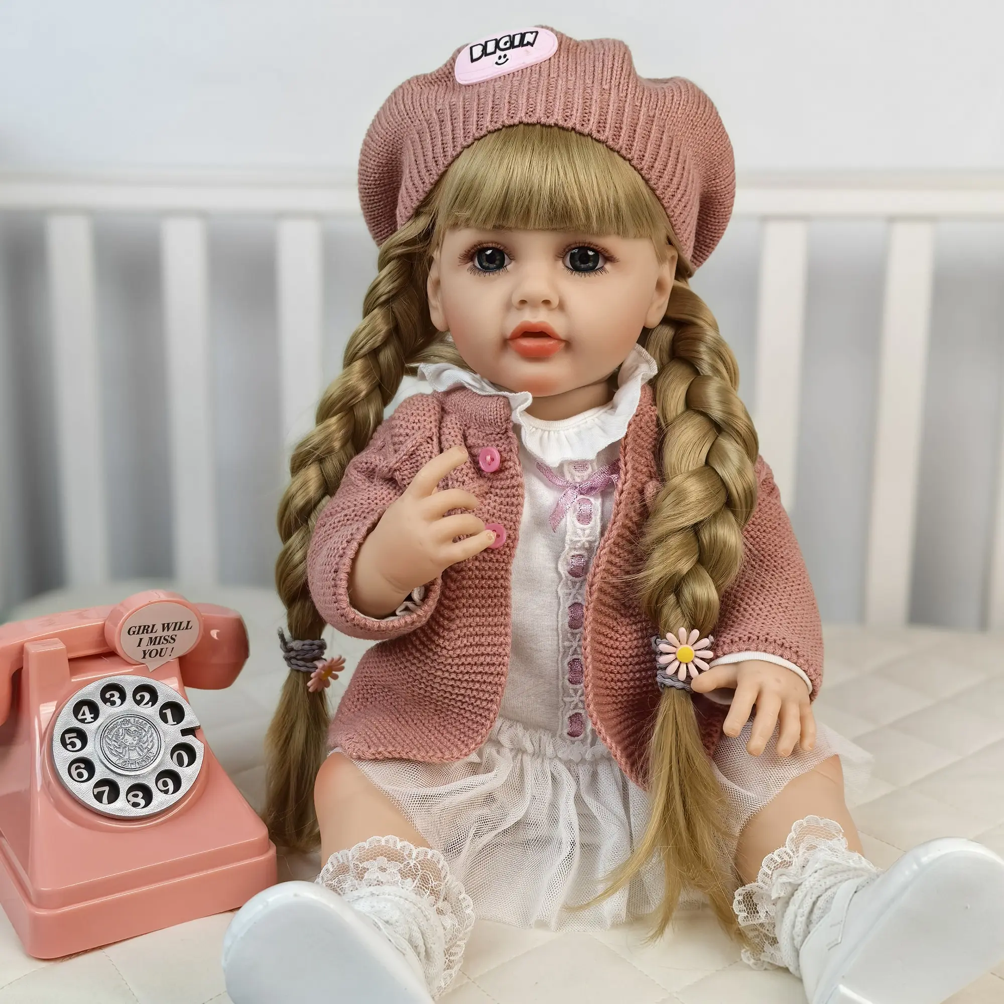 KEIUMI Reborn Baby Dolls- Birthday and Christmas Gift for Kids,22 inch Full Body Silicone Baby Girl-Betty