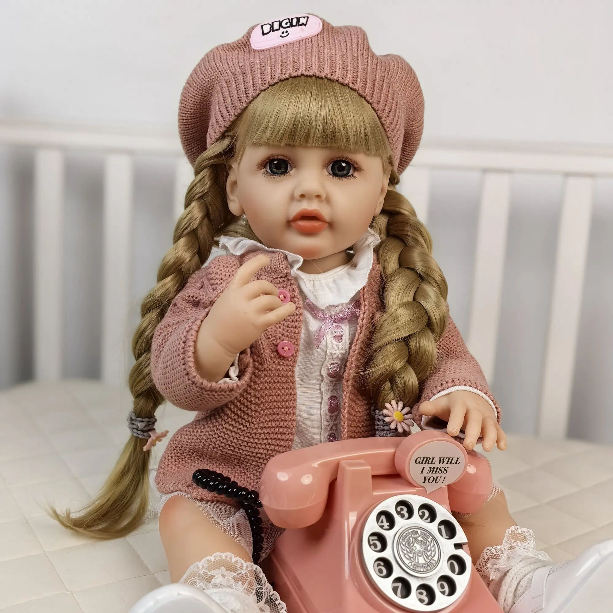 KEIUMI Reborn Baby Dolls- Birthday and Christmas Gift for Kids,22 inch Full Body Silicone Baby Girl-Betty
