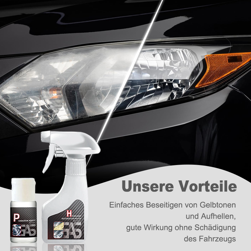 ⏳Begrenzte Zeit 50% Rabatt💥Scheinwerfer-Restaurierungsflüssigkeitsset für Autos