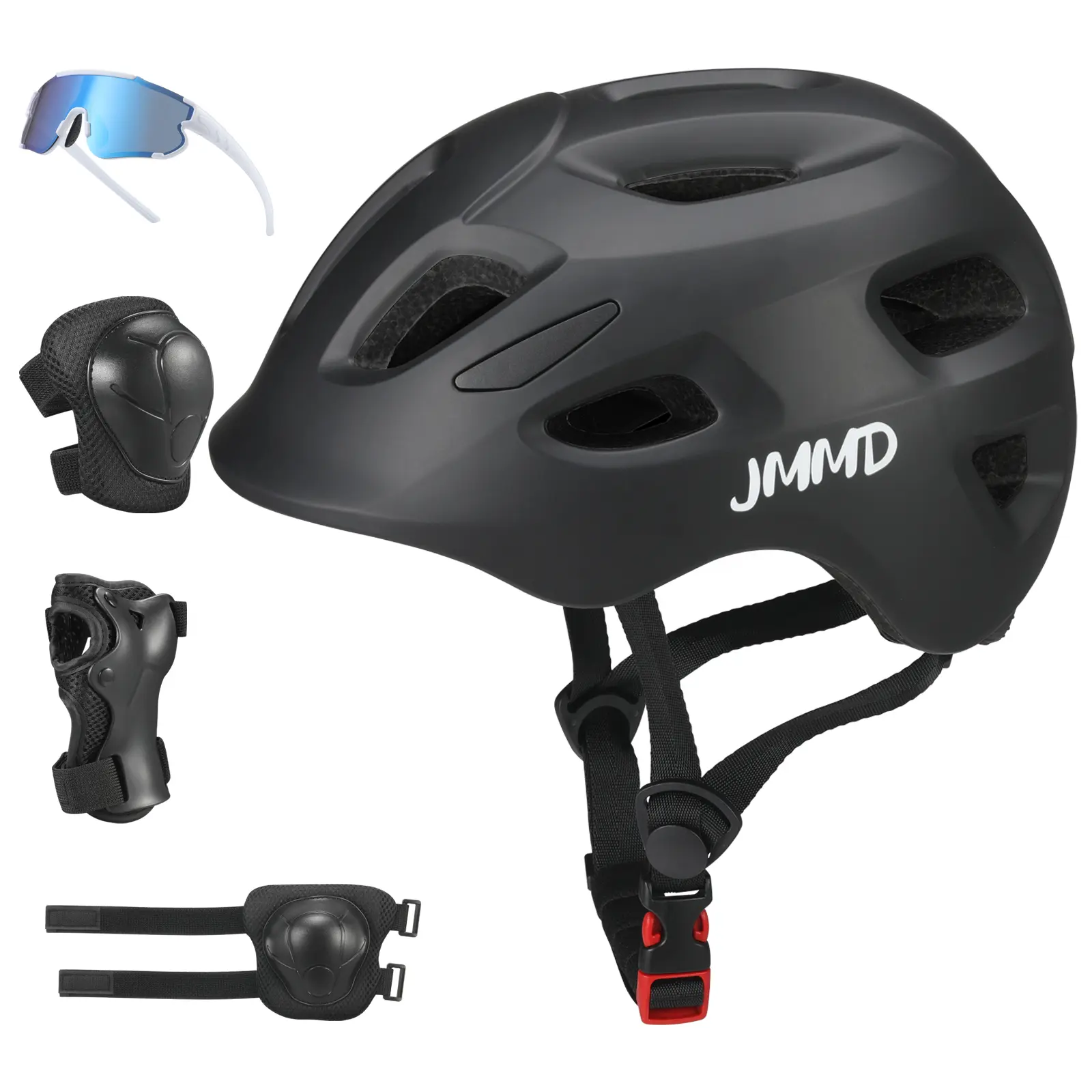 【ChristmasGifts】JMMD Multi-Functional 6-in-1 Toddler Bike for 18-60M Baby Balance Bike with Training Wheels, Pedals & Push Handle | Ride-On Toy with Brakes & Kickstand | First Birthday Gift for Baby Boys & Girls