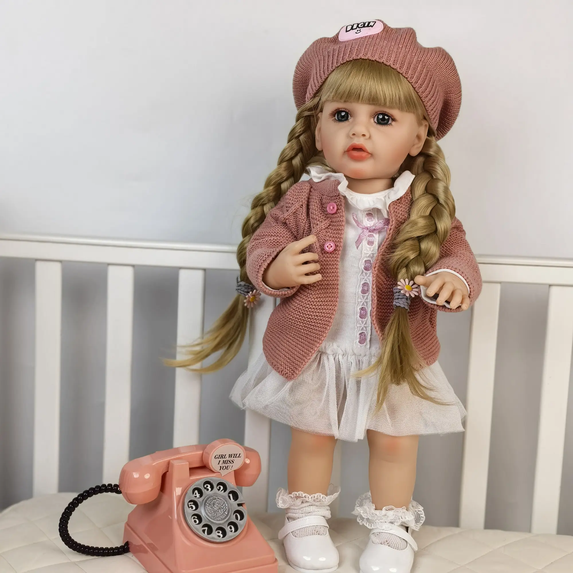 KEIUMI Reborn Baby Dolls- Birthday and Christmas Gift for Kids,22 inch Full Body Silicone Baby Girl-Betty