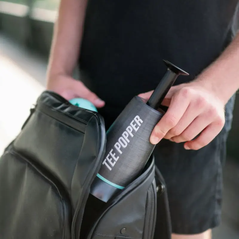 Tee Popper 6 Ball Bundle - Baseball Training Hitting Aid with 46" Pop Height & 3-Second Dwell Time for Solo Drills