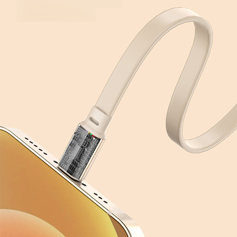 3-in-1-Kompaktes zusammenziehbares Schnellladekabel