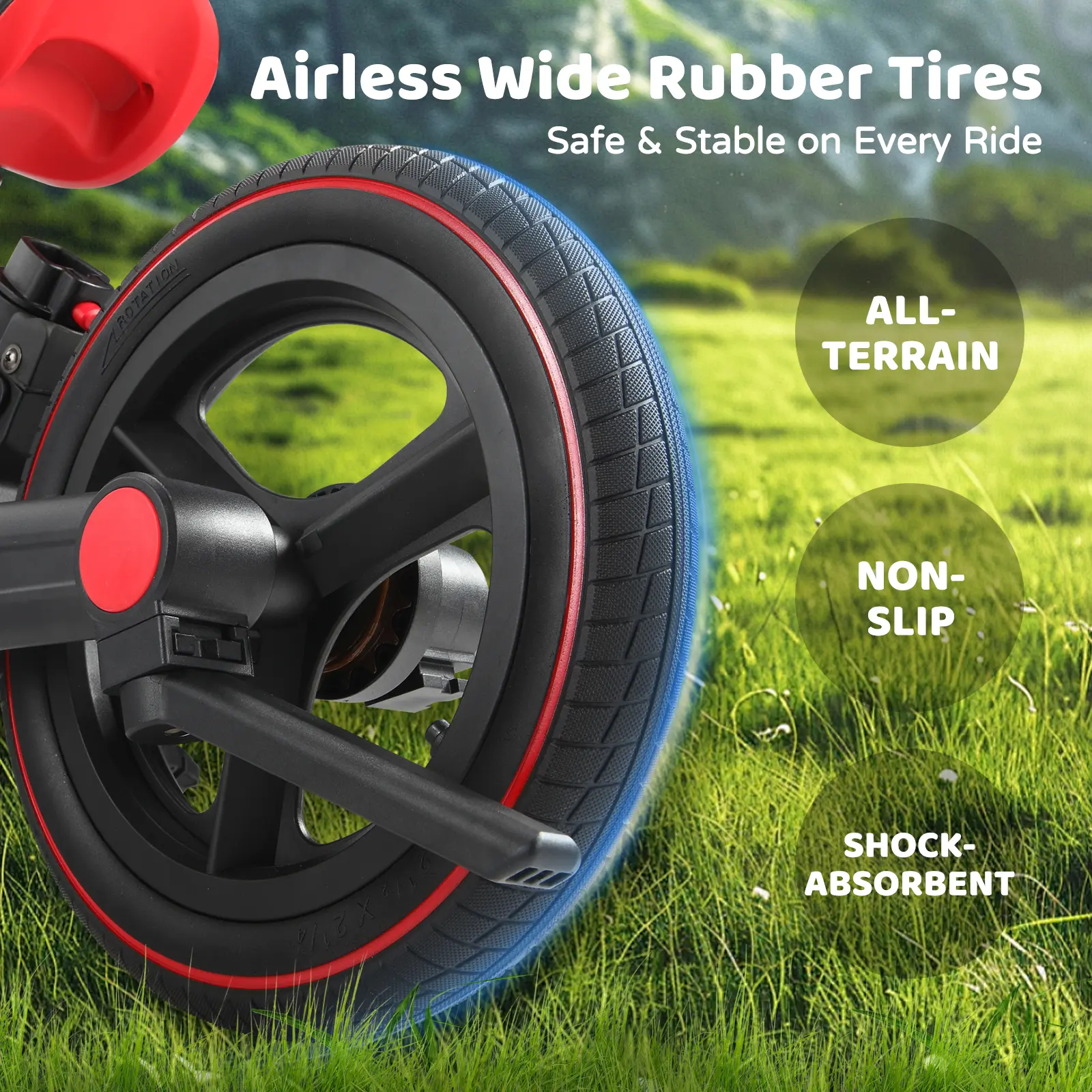 【ChristmasGifts】JMMD Multi-Functional 6-in-1 Toddler Bike for 18-60M Baby Balance Bike with Training Wheels, Pedals & Push Handle | Ride-On Toy with Brakes & Kickstand | First Birthday Gift for Baby Boys & Girls