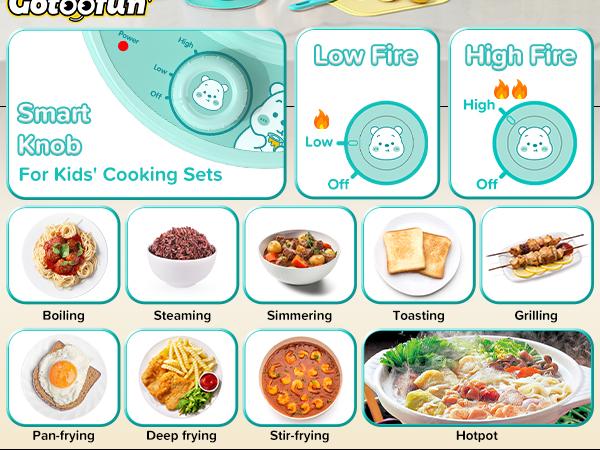 Kids Cooking Sets Real Pink Play Mini Kitchen, Safe Real Food Making Knife Set for Children 8-12 &mdash; Montessori Toy, Valentine&rsquo;s Day Gift Ideas for Kids