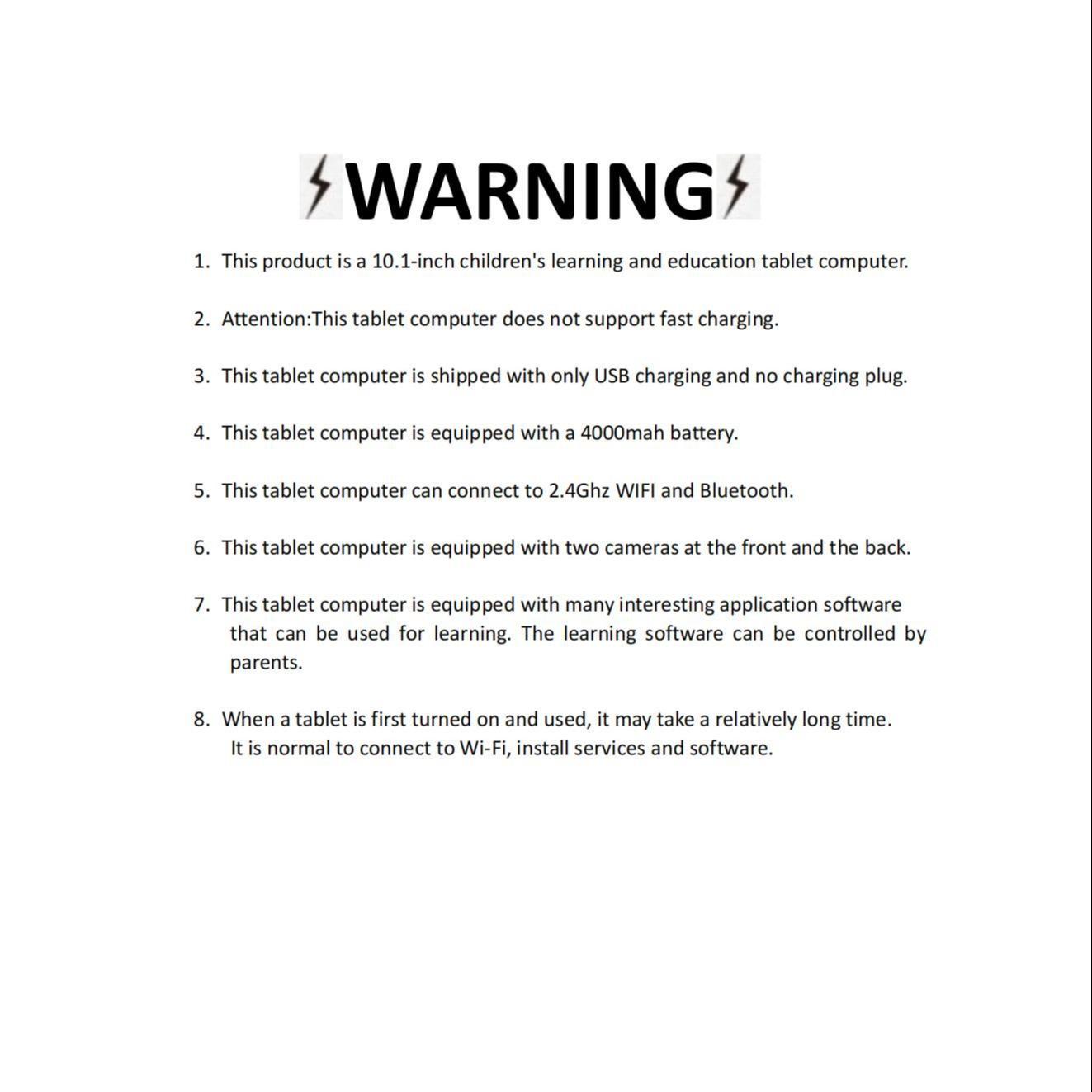 10.1-Inch Learning and Entertainment Tablet, Student Tablets, Educational Tablet with 2.4G Wi-Fi, GMS, Eye-Protection Screen, Parental Controls, Dual Cameras and Shockproof Case