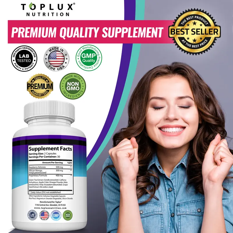 Keto Burn Supplement, Advanced Keto BHB Fat Burner Pills, Weight Loss & Ketosis Support, Metabolism Booster Energy Supplement for Men Women, 60 Capsules