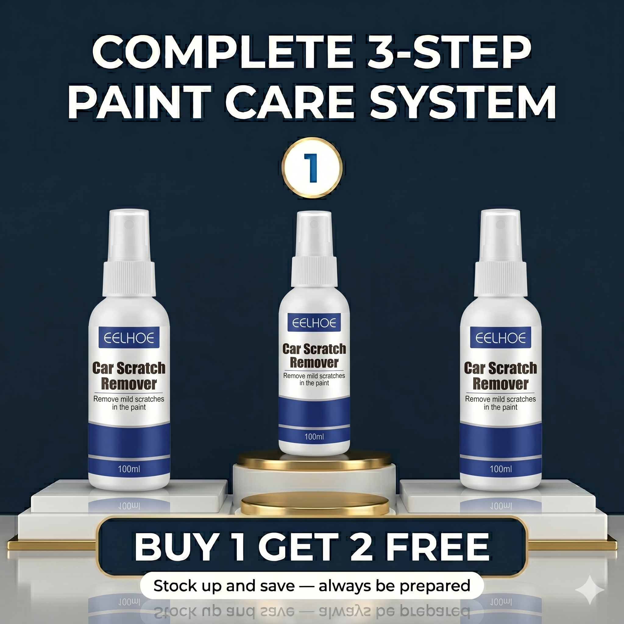 Car Paint Scratch Removal Spray – Buy 1 Get 2 Free ✨