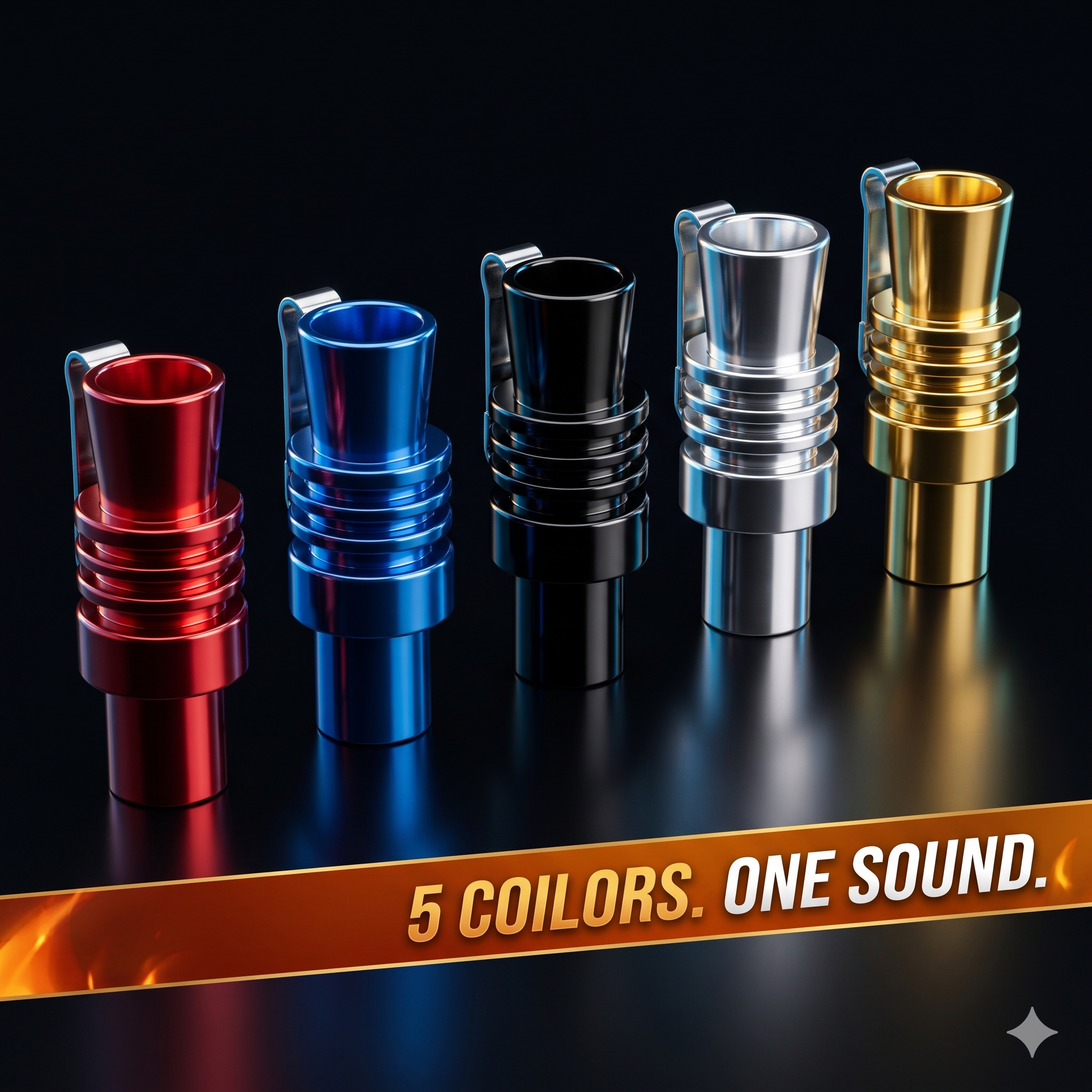 Turbo Sound Simulator Whistle – Universal Fit, 5 Colors 🏎️