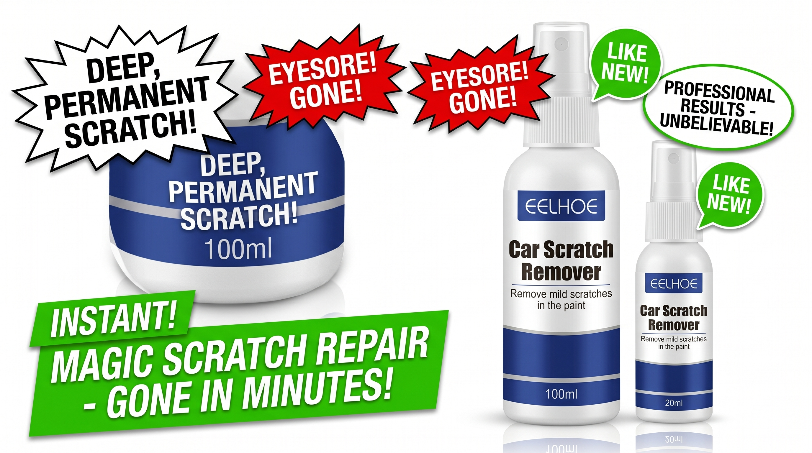 Car Paint Scratch Removal Spray – Buy 1 Get 2 Free ✨