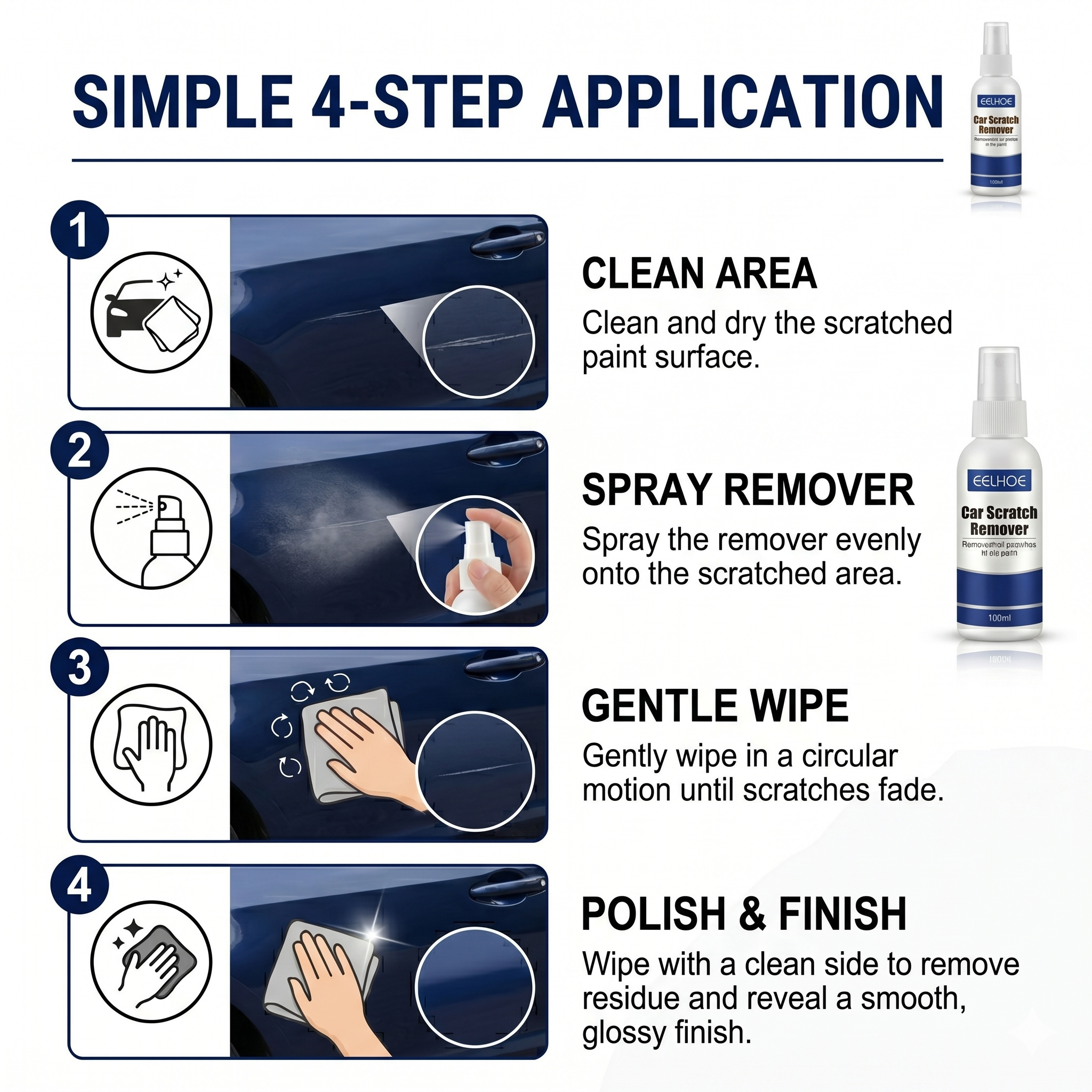 Car Paint Scratch Removal Spray – Buy 1 Get 2 Free ✨