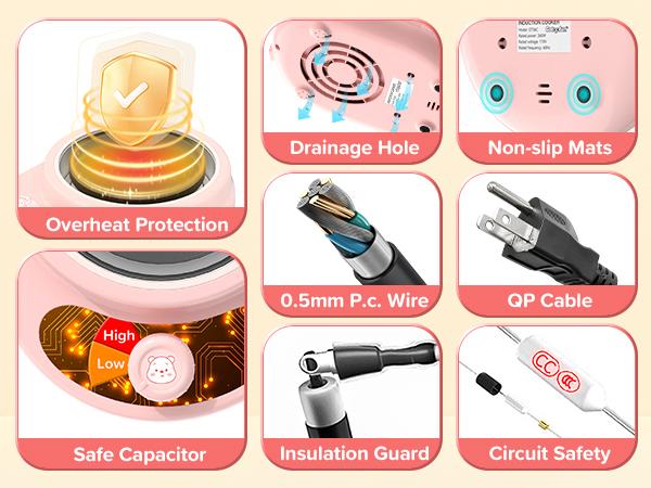 Kids Cooking Sets Real Pink Play Mini Kitchen, Safe Real Food Making Knife Set for Children 8-12 &mdash; Montessori Toy, Valentine&rsquo;s Day Gift Ideas for Kids