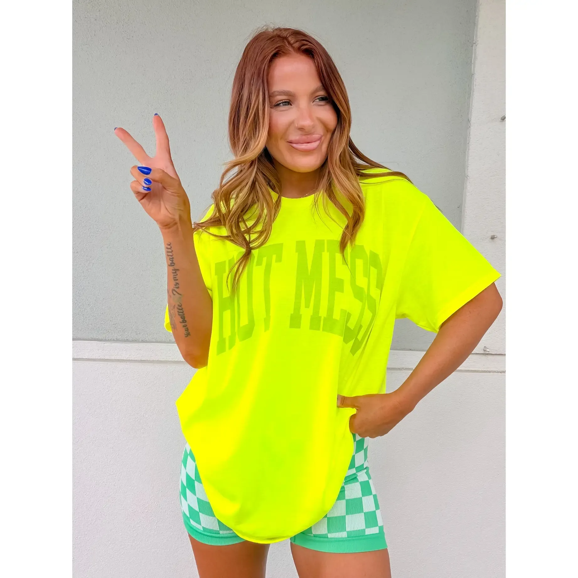 Varsity Hot Mess Graphic Tee C.O.C