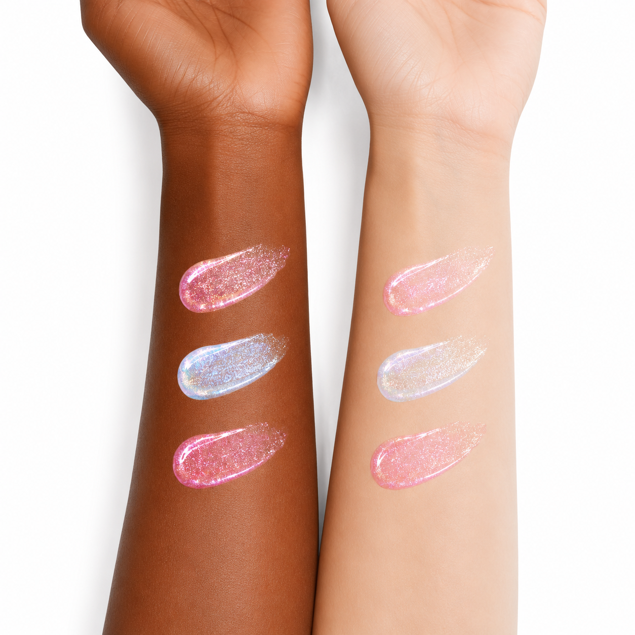 Pink Y2K Baddie Diamond Shimmer Gloss set 