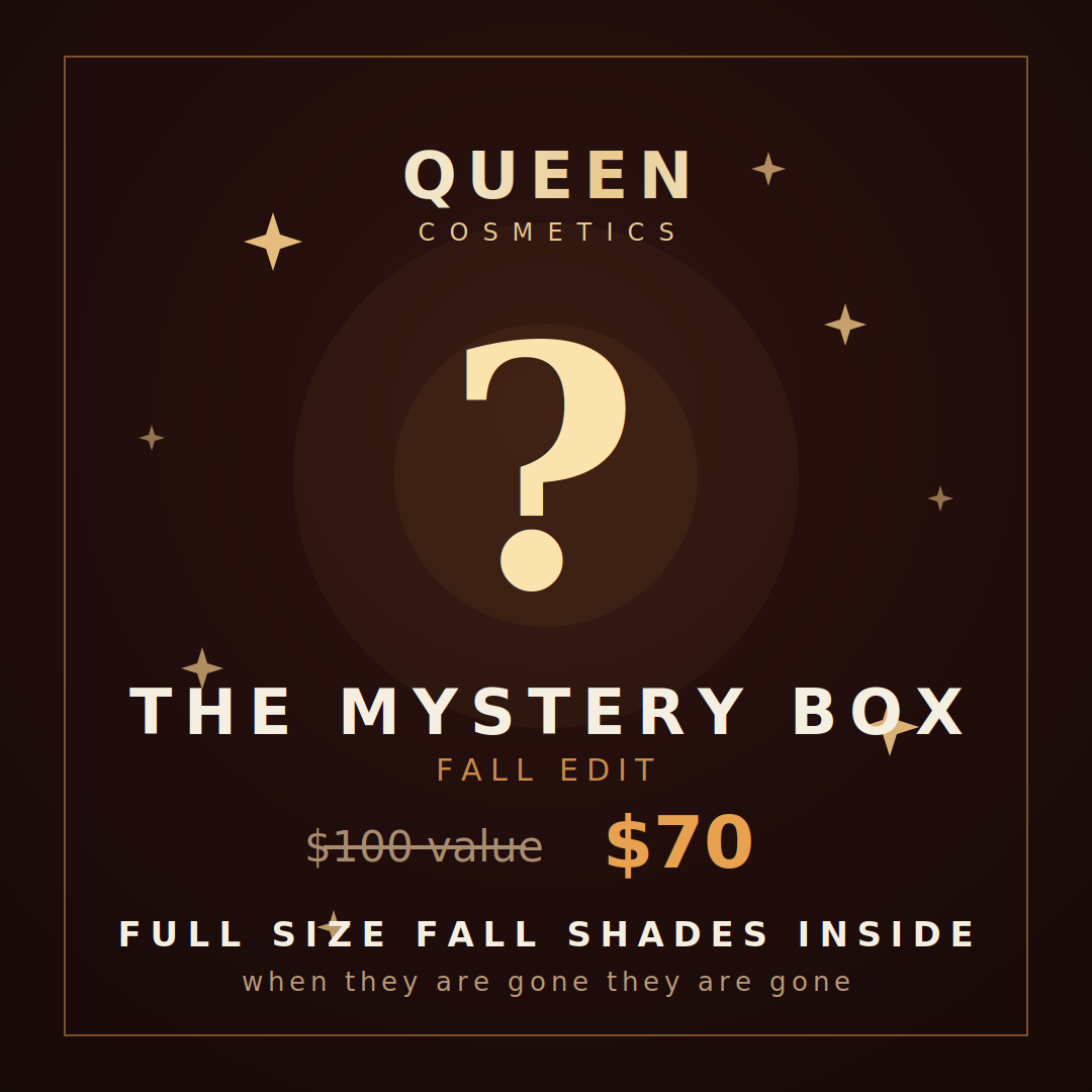 QC MYSTERY Shimmer Makeup box ($100 Value) Fall Edit
