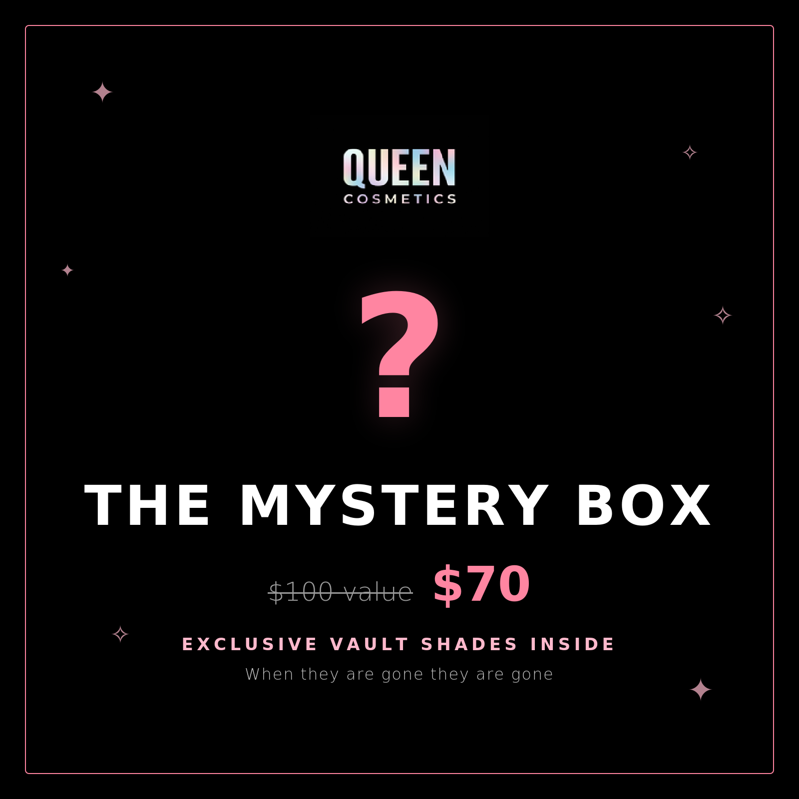QC MYSTERY Shimmer Makeup box ($100 Value) 