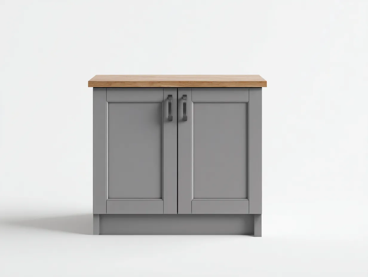 Credenza 100x40x80 cm Grigio scuro Design minimale-Craftgetyard