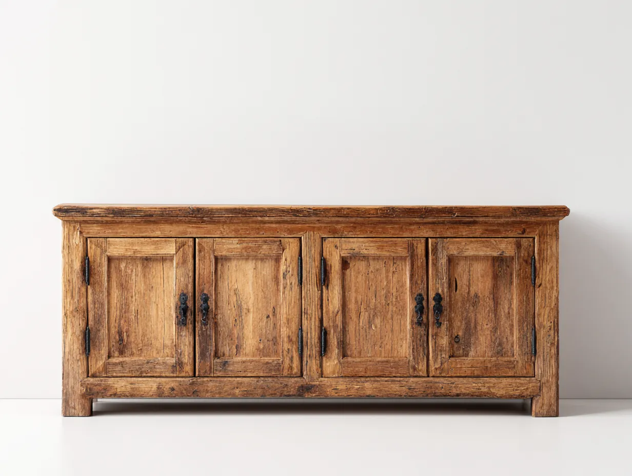 Credenza 150x45x80 cm Legno rustico Stile industriale-Craftgetyard