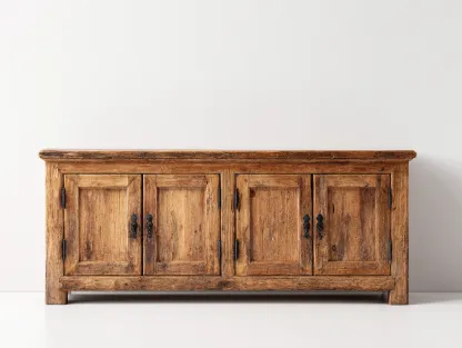 Credenza 150x45x80 cm Legno rustico Stile industriale-Craftgetyard