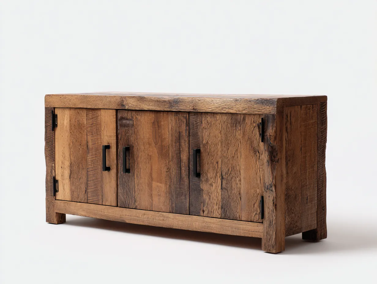 Credenza 160x45x82 cm Legno rustico Design industriale-Craftgetyard