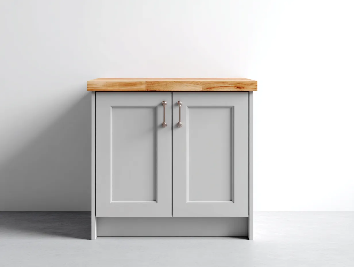Credenza 110x45x85 cm Grigio chiaro Stile contemporaneo-Craftgetyard