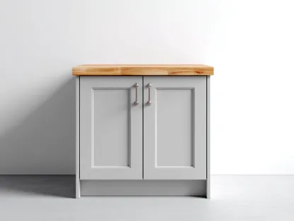 Credenza 110x45x85 cm Grigio chiaro Stile contemporaneo-Craftgetyard