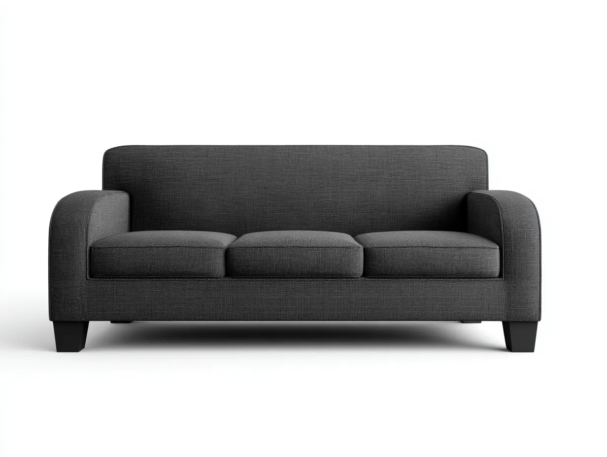 Divano 3 posti 210x88x82 cm Grigio Design essenziale-Craftgetyard