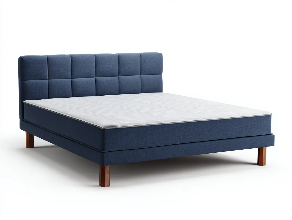 Letto matrimoniale 200x160x85 cm Blu Stile moderno-Craftmylab