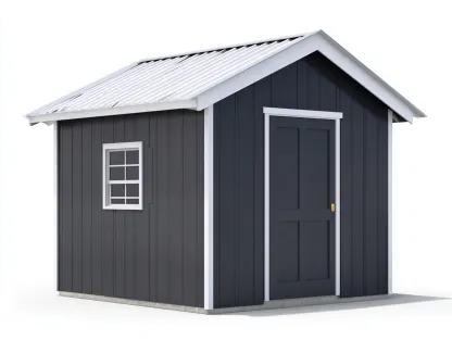 Casetta da giardino 205x175x215 cm Grigio scuro Design essenziale-Craftmylab