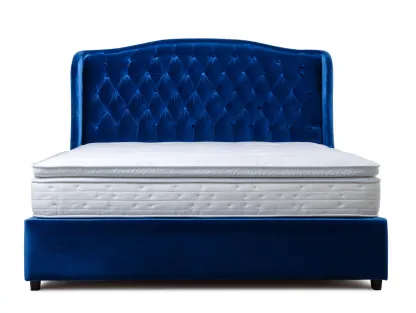 Letto matrimoniale 200x160x105 cm Blu Stile moderno-Craftmylab