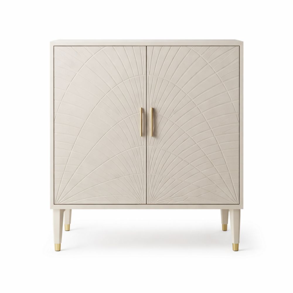 Meuble de rangement en bois avec pieds en métal