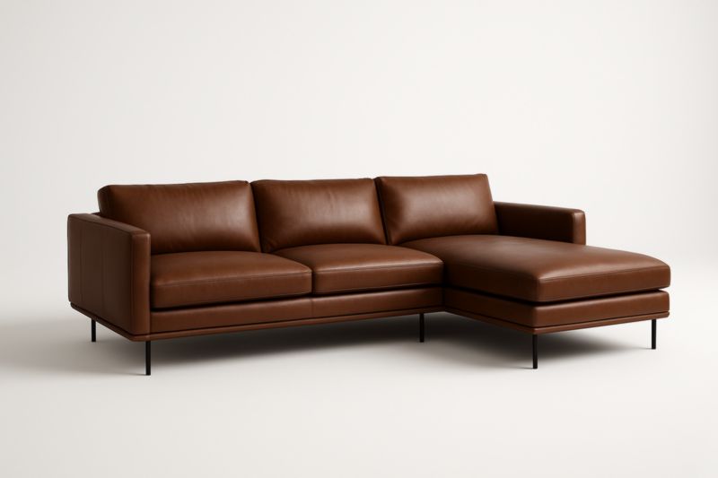 Divano Angolare 250×160 cm Marrone in PU con Imbottitura in Schiuma e Struttura in Legno Multistrato