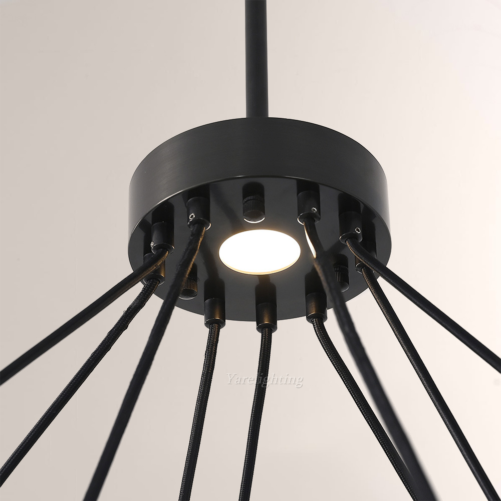 Cosmos Crystal Ball 2-Tier Round Chandelier 60"