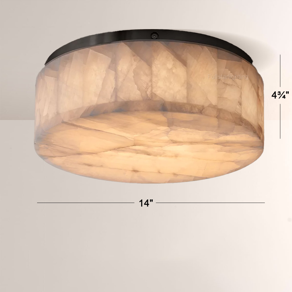 Erater Calcite Round VSLushmount 6"10"14"