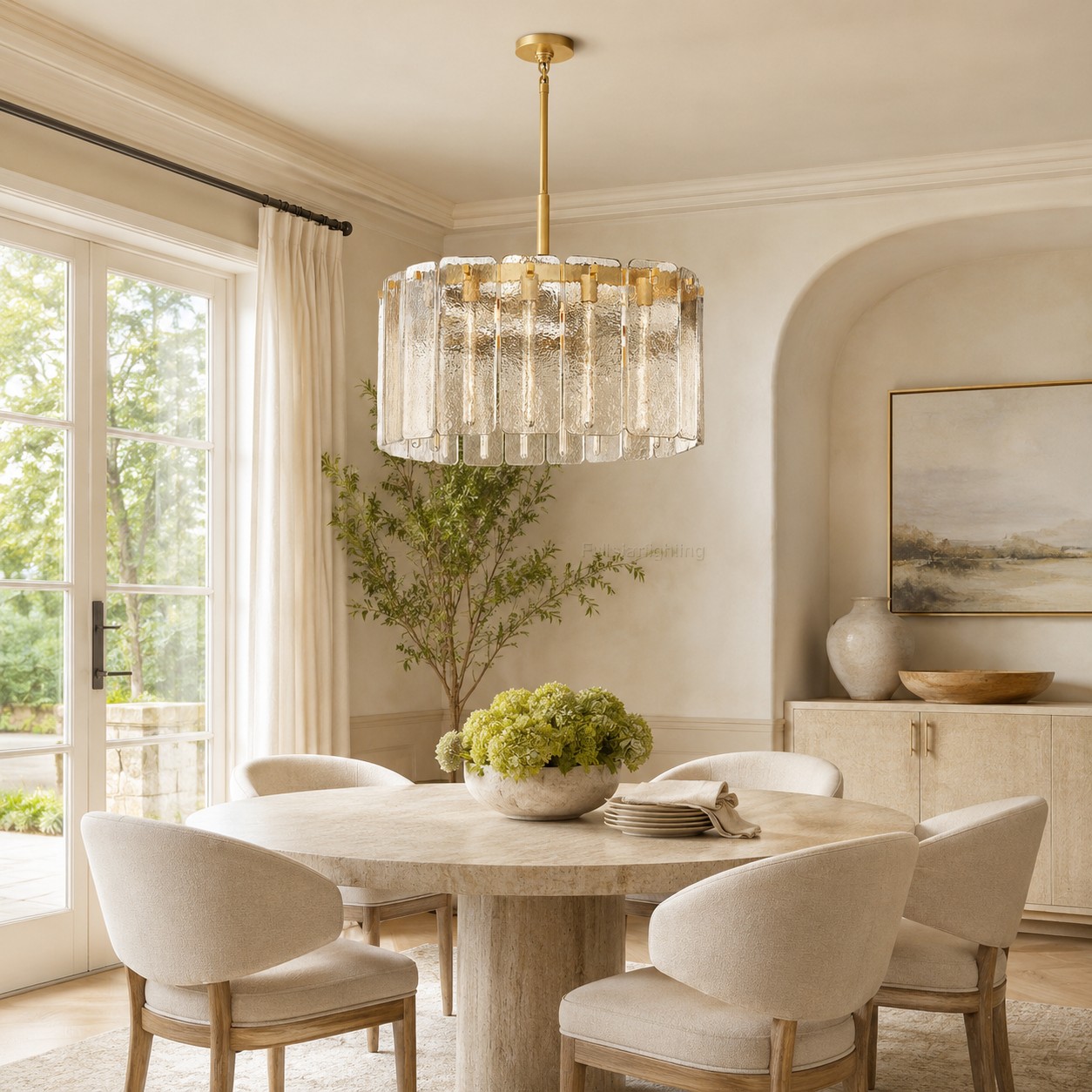 Camelot Glass Round Chandelier 36″