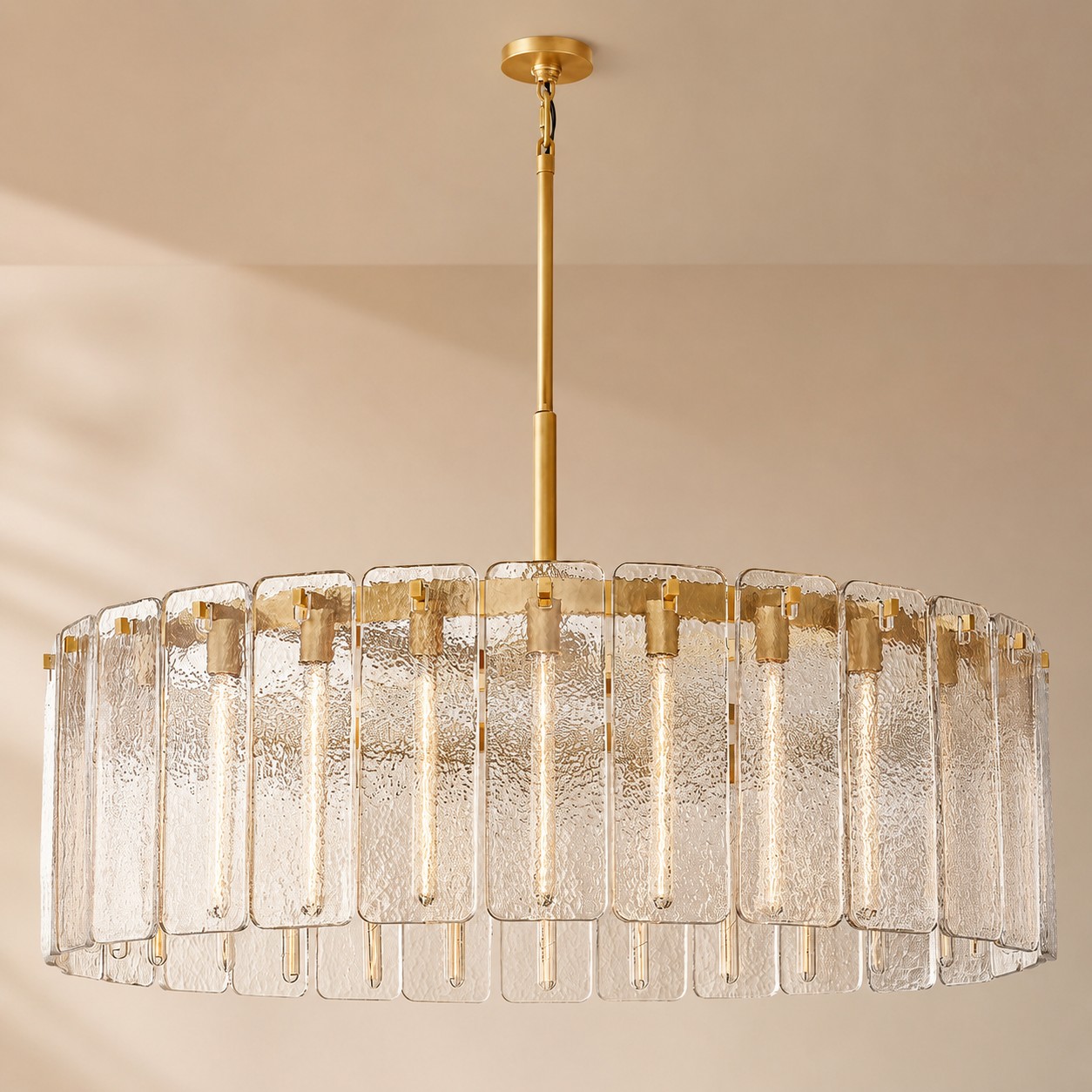 Camelot Glass Round Chandelier 48"D