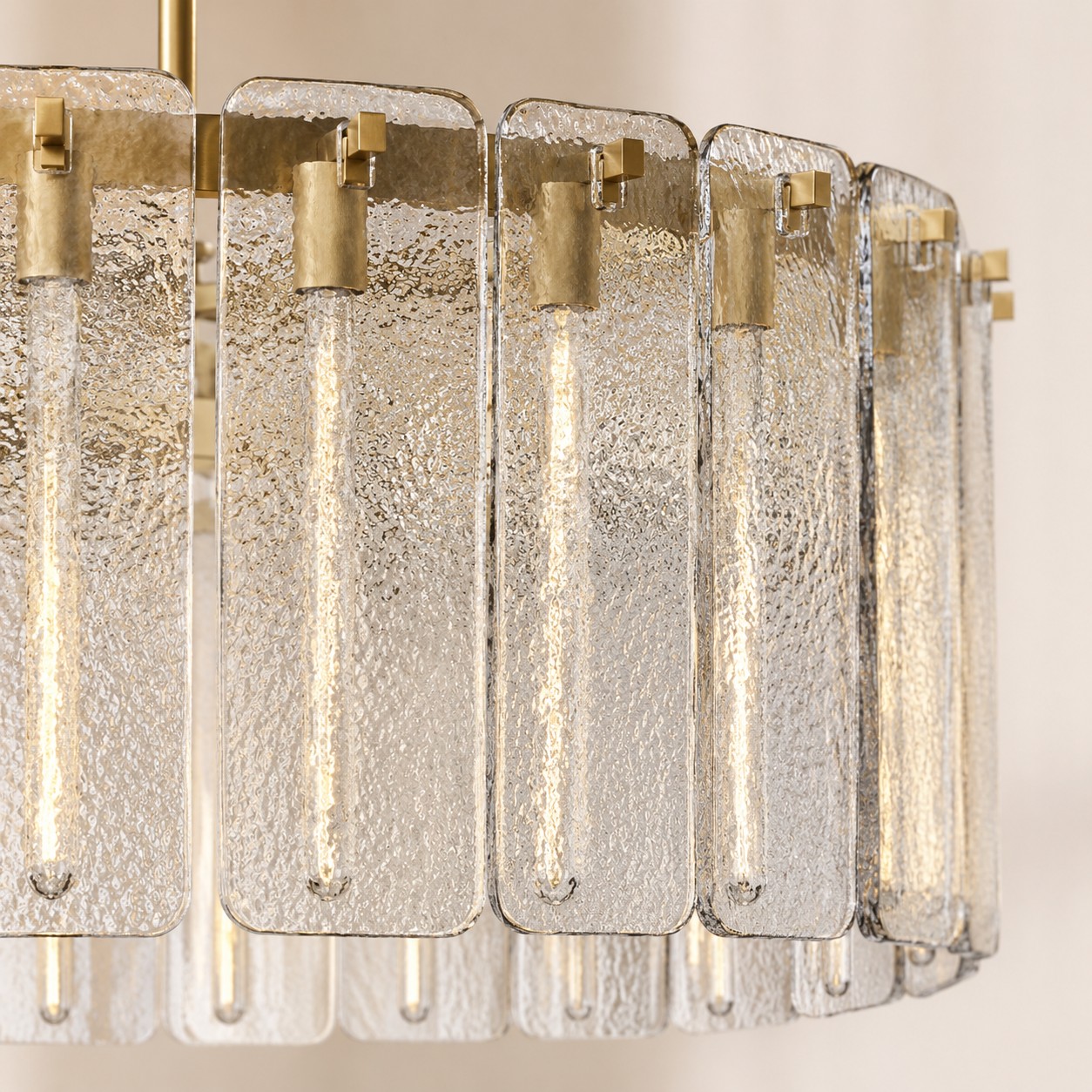 Camelot Glass Round Chandelier 48"D