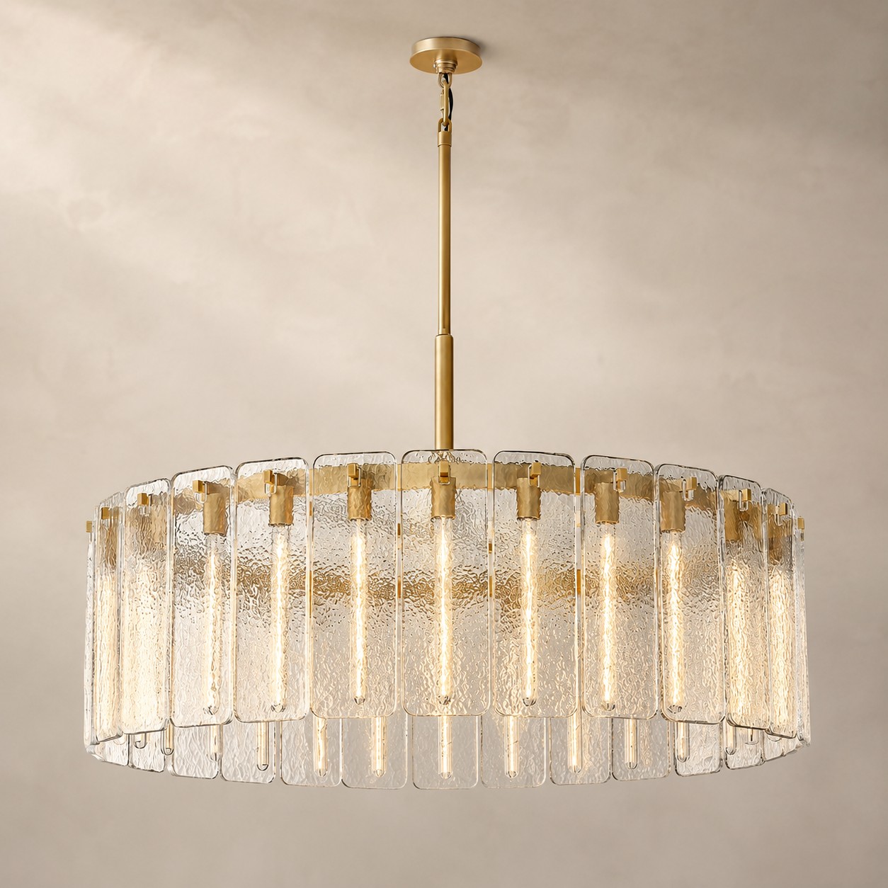Camelot Glass Round Chandelier 60"D