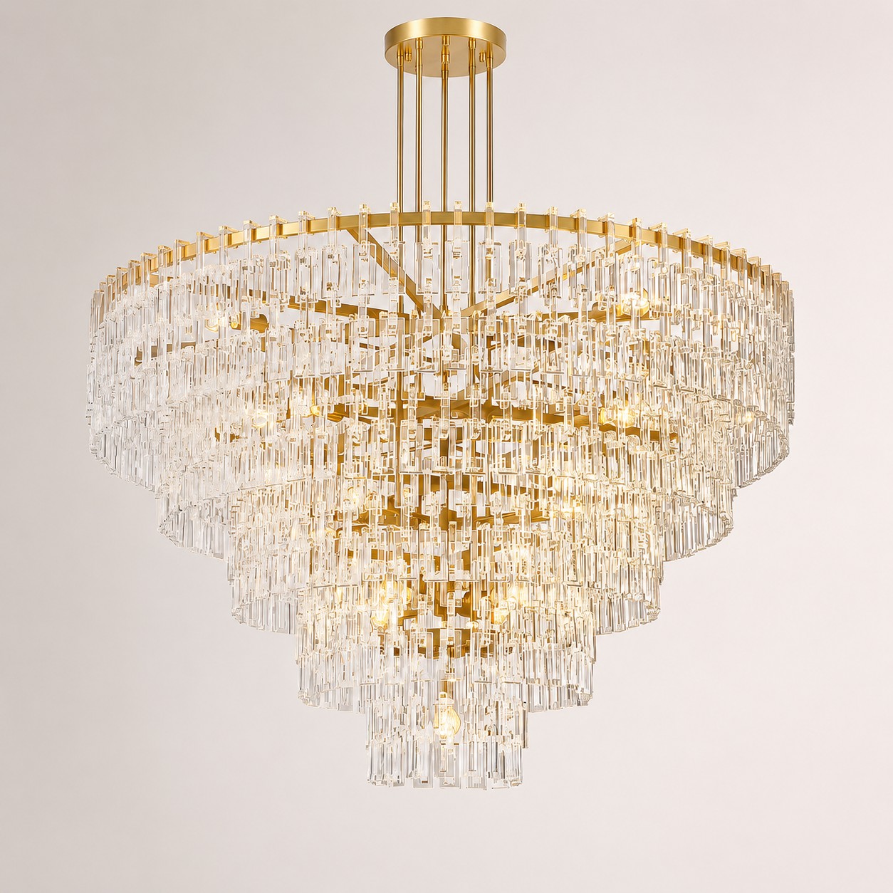 Iralier 5-Tier Round Chandelier 60"