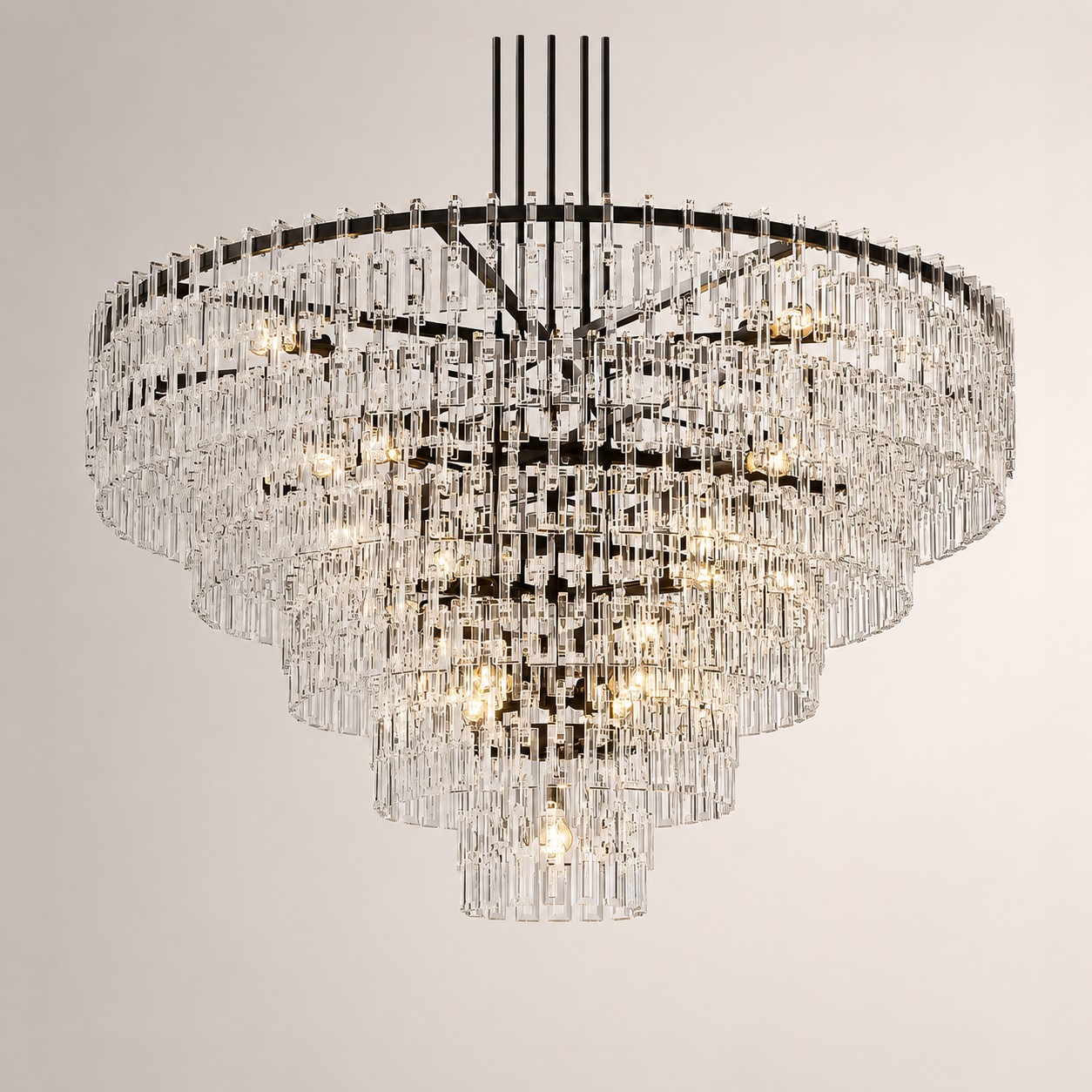Iralier 5-Tier Round Chandelier 60"