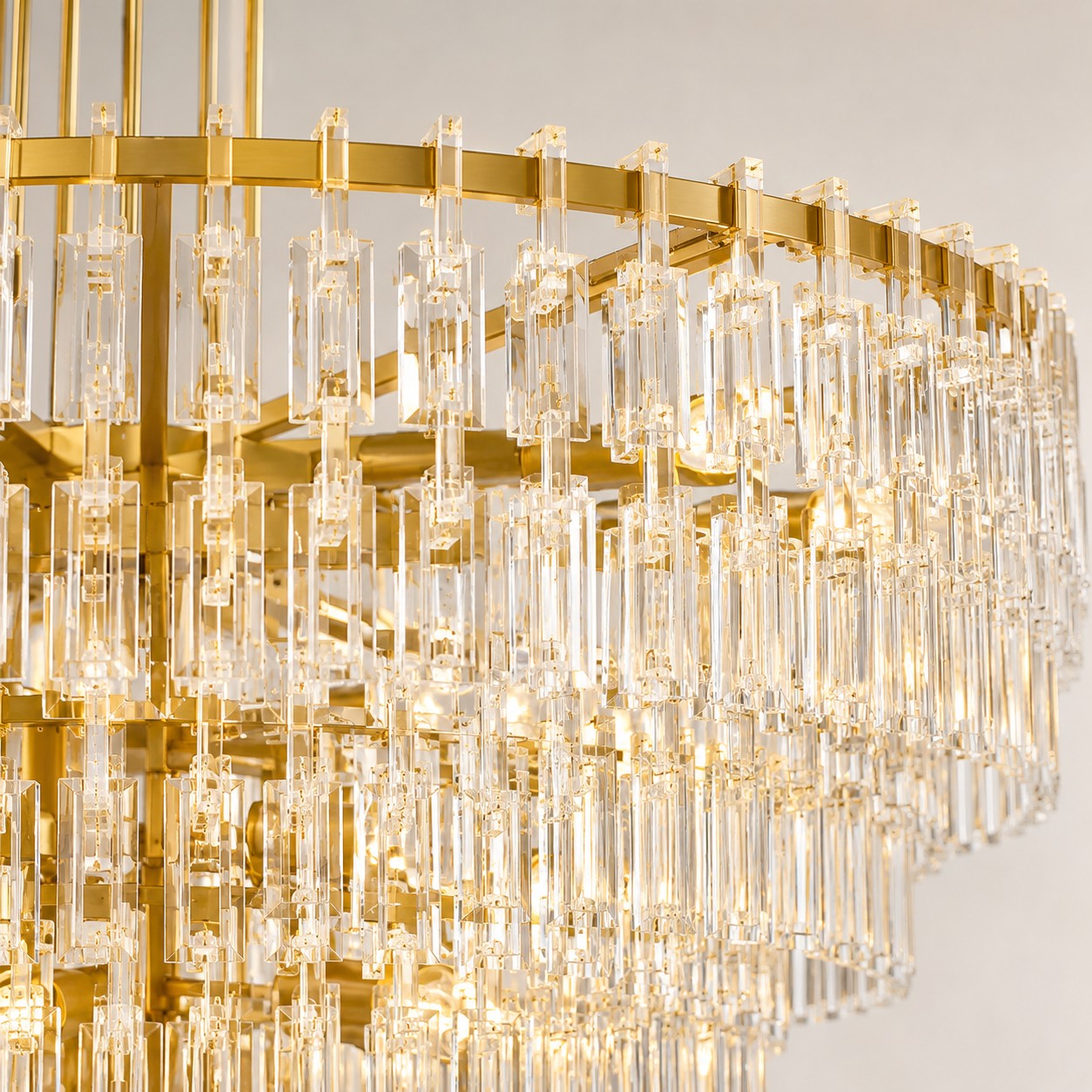 Iralier 5-Tier Round Chandelier 60"