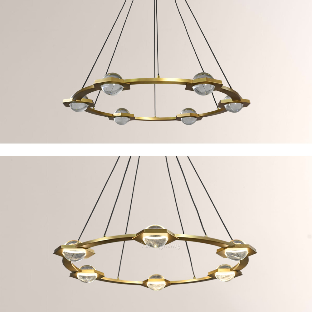 Cosmos Crystal Ball Round Chandelier 36"