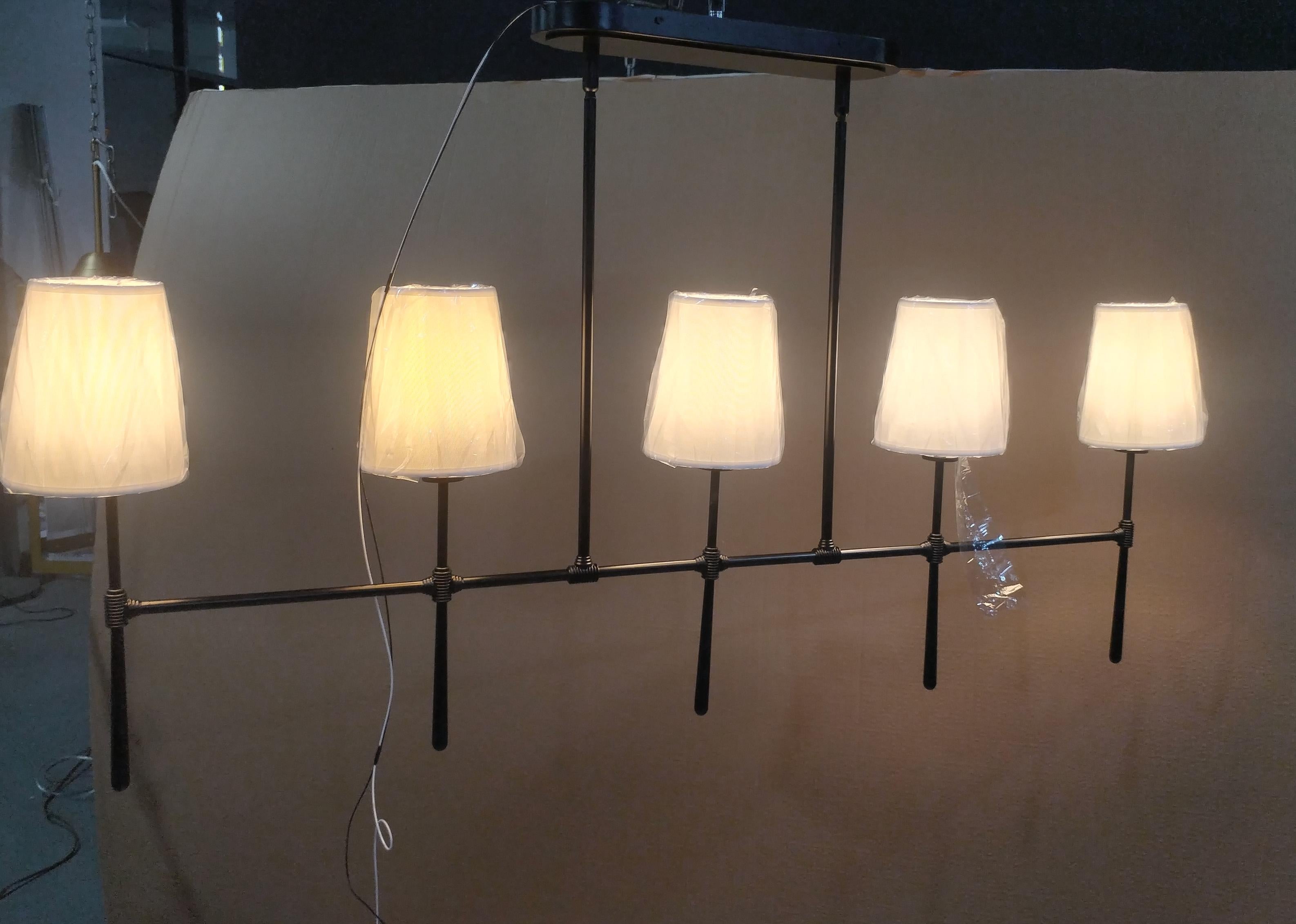 Rhodes Linear Chandelier 5 / 6 Light - thebelacan