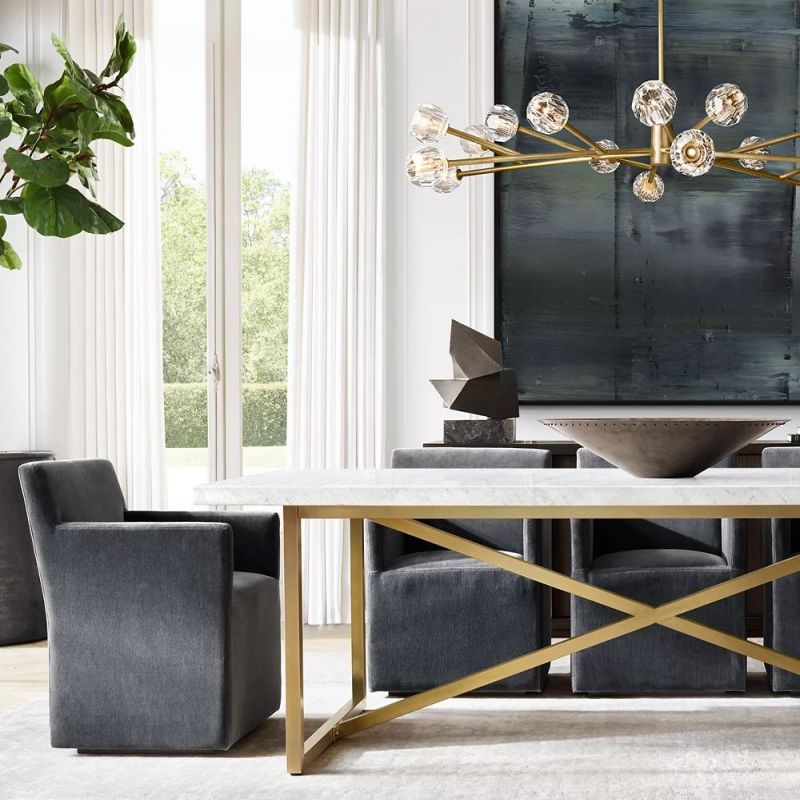 Kelly Glass Round Chandelier 60''