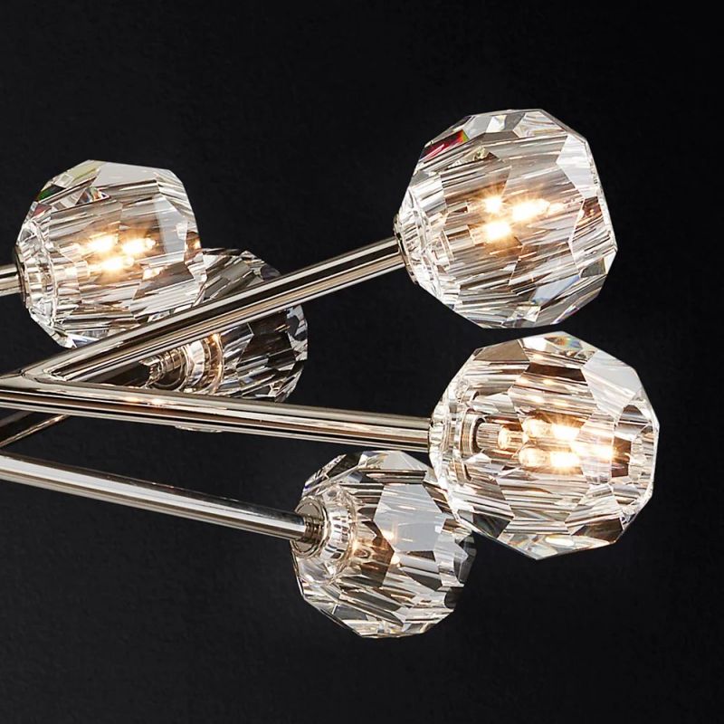 Kelly Glass Round Chandelier 48''