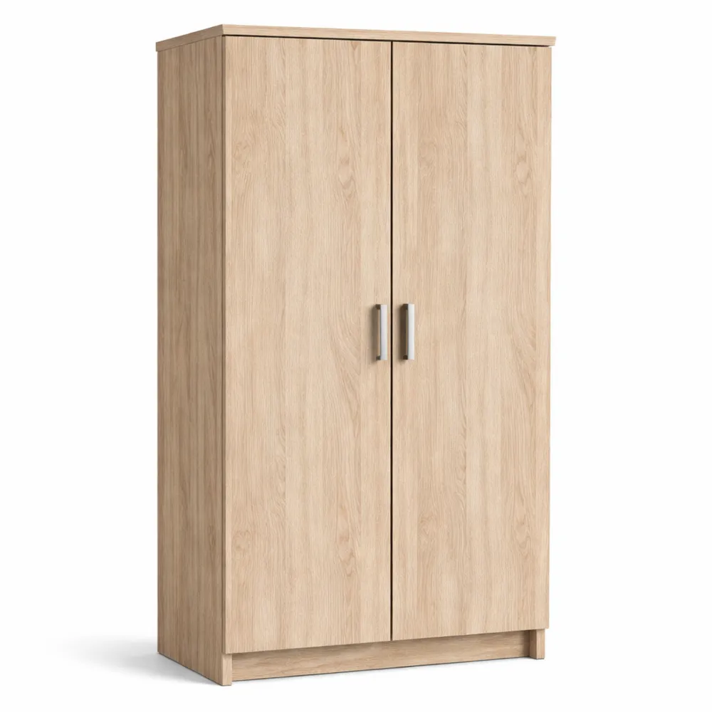 Armoire à Chaussures en Chêne pour 21 Paires avec Étagères Amovibles