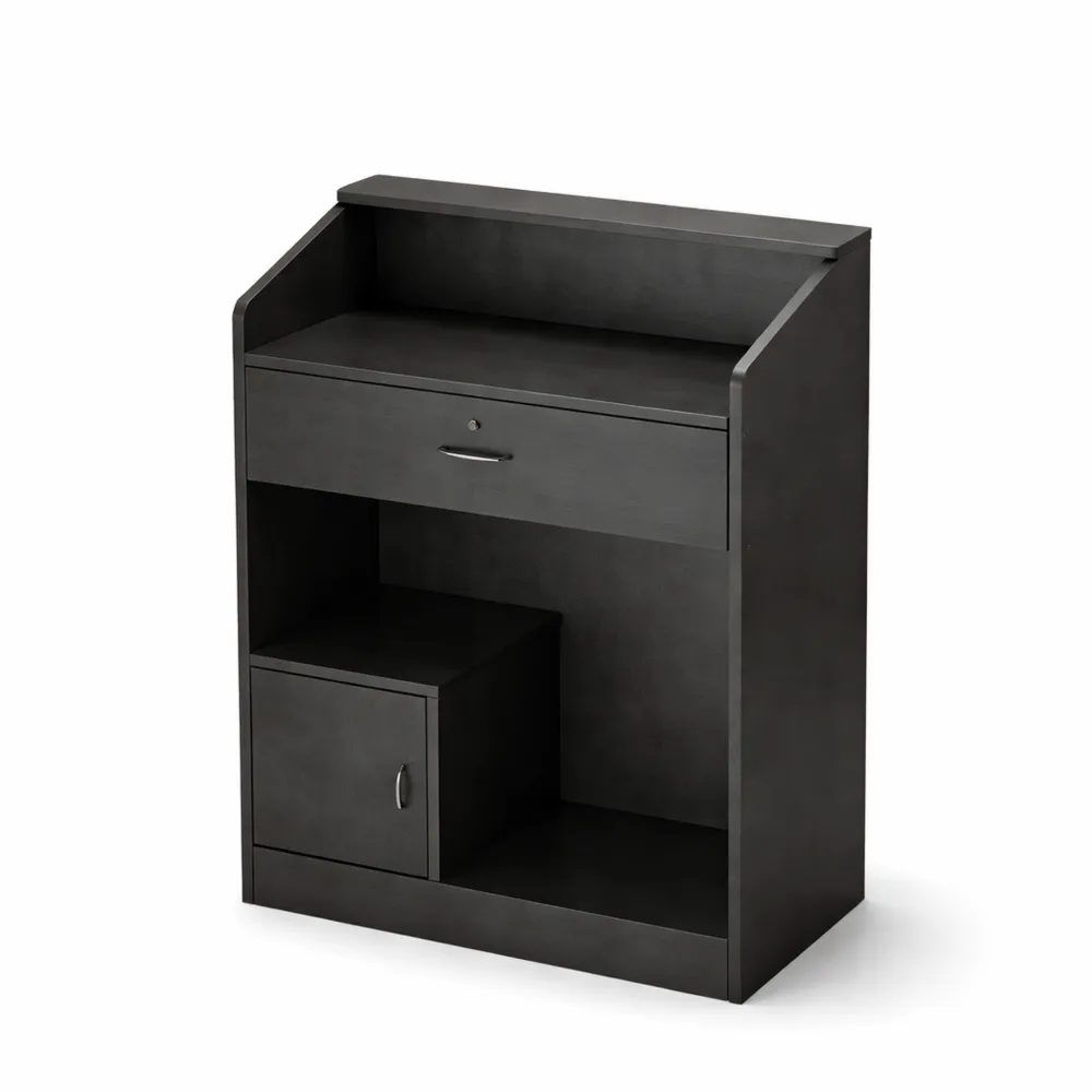 Comptoir de réception avec tiroir verrouillable pour commerce de détail et salon