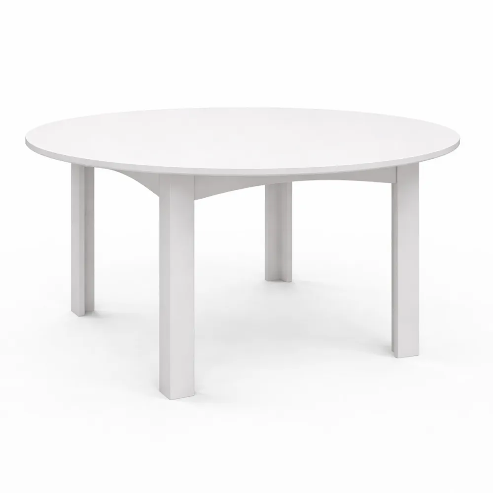 Table à Manger Extensible Ronde 4-8 Personnes