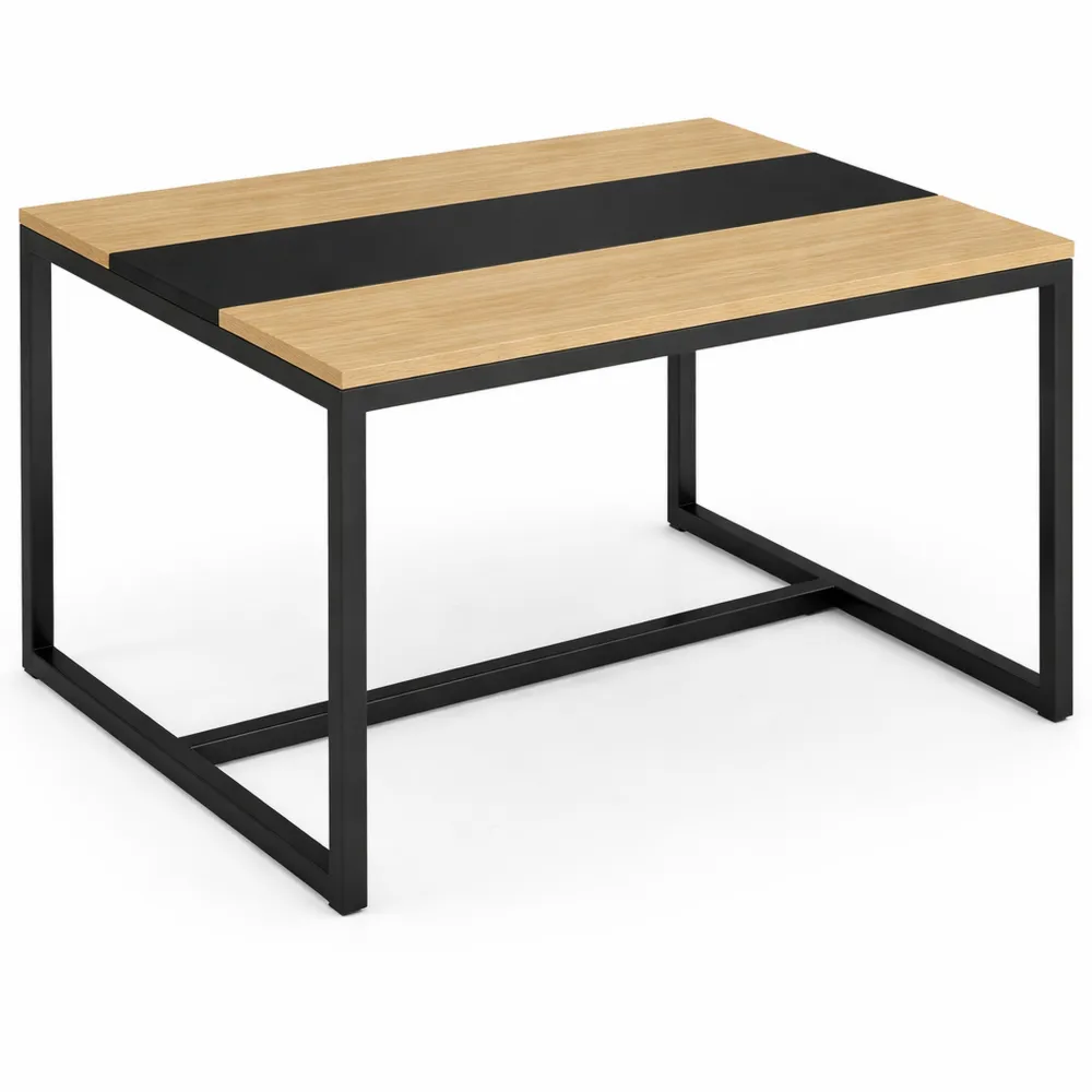 Table à manger industrielle rectangulaire 6 personnes 120 cm