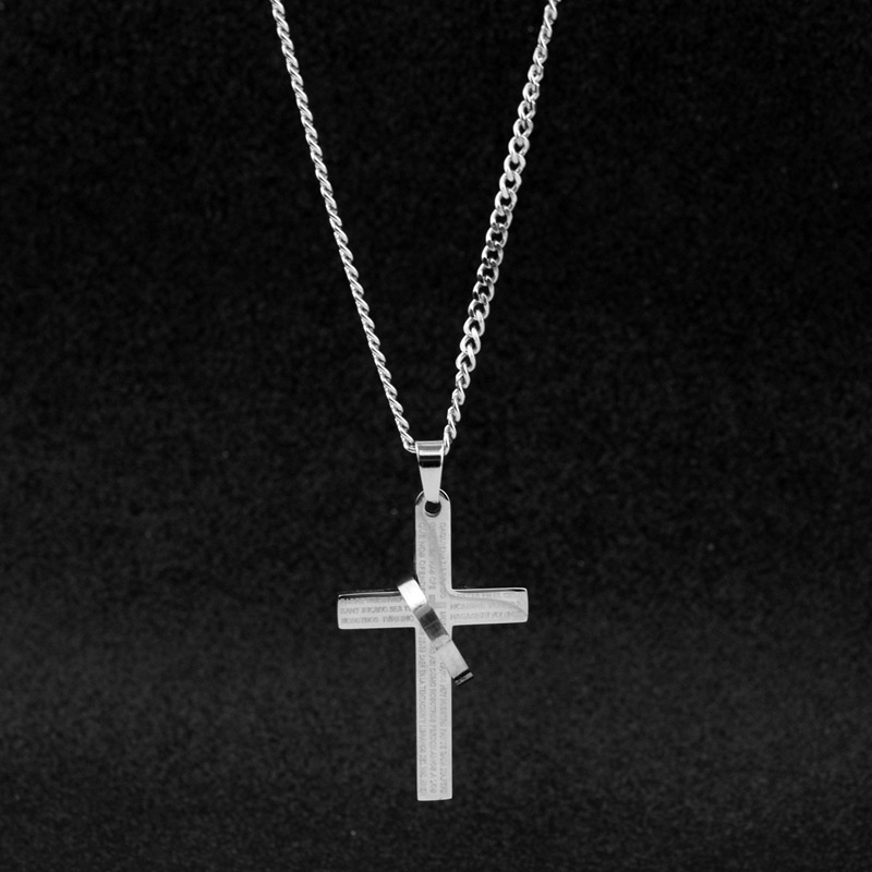 Ring Cross Pendant Necklace